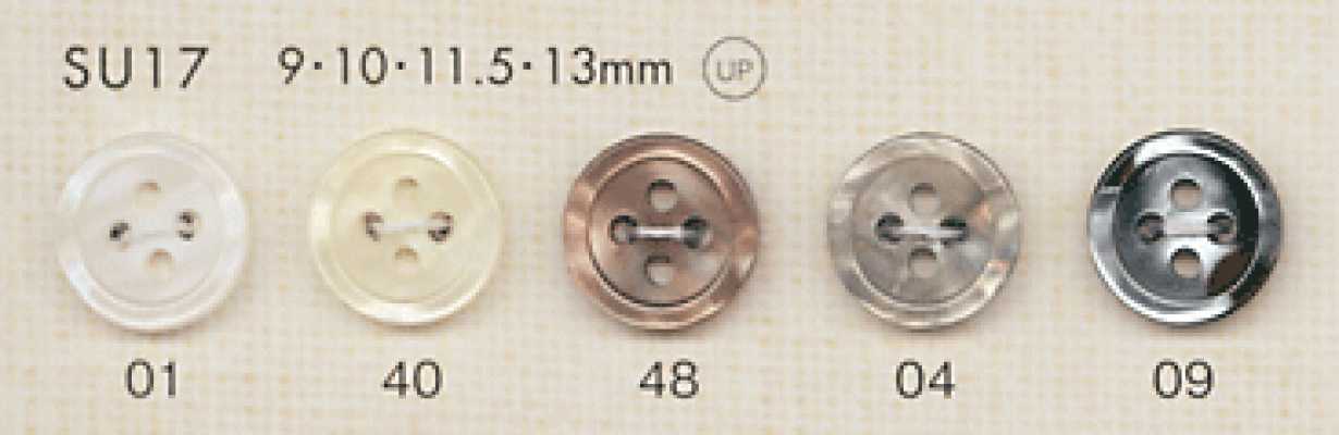 SU17 DAIYA BUTTONS Botão de poliéster com aparência de concha