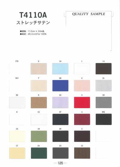 T4110A Cetim stretch