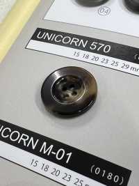 UNICORN570 [Estilo Buffalo] Botão De 4 Furos Com Borda E Brilho NITTO Button subfoto