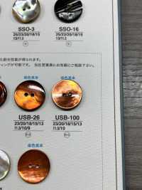 USB100 Material Tingido Natural, Concha Em Madrepérola, 2 Furos Na Frente, Botões Brilhantes[Botão] IRIS subfoto