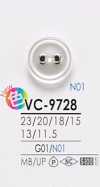 VC9728 Botão de ilhó de dois furos tingível