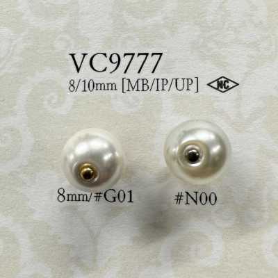 VC9777 Botão com efeito de pérola
