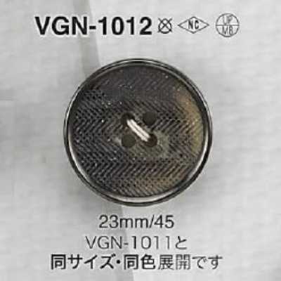 VGN1012 Botão de 4 furos com furo frontal em resina de poliéster/latão