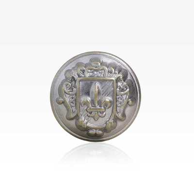 MA2266F Botão de latão com haste em meia argola circular