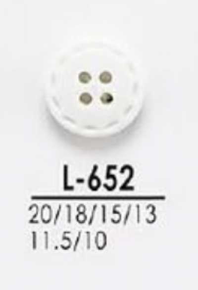 L652 Botões tinturáveis para roupas leves, como camisas e camisas polo