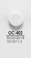 OC402 Botões para camisas e casacos, preto e tingível