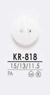 KR818 Botão De Camisa Preta E Tingida