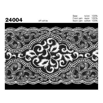 24004 Renda de tule, largura estreita