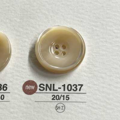 SNL1037 Botão de concha Takase de 4 furos, material natural