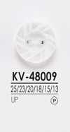 KV48009 Botão simples de poliéster de 2 furos