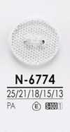 N6774 Botão com corte diamante para tingimento