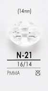N21 Botão com corte em diamante