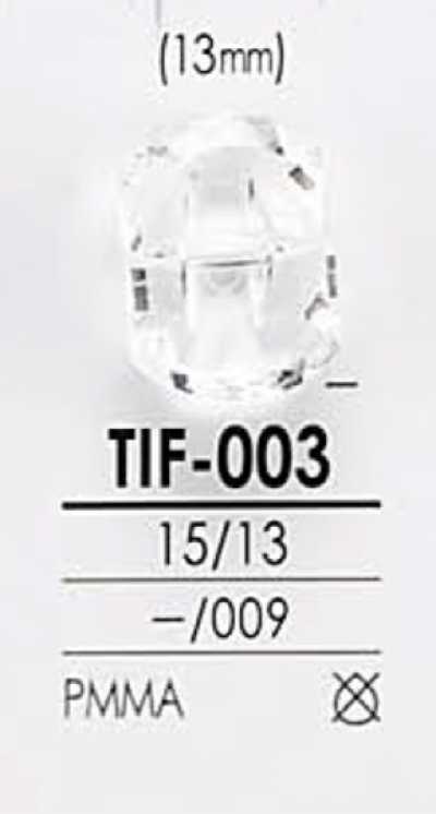 TIF003 Botão com corte em diamante