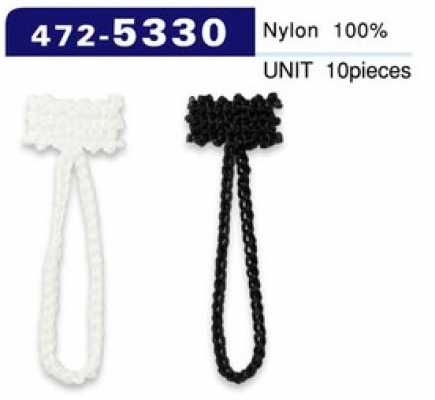 472-5330 Tipo de cordão em corrente para laço de botão, comprimento total 38 mm (10 peças)