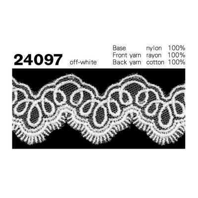 24097 Renda de tule estreita