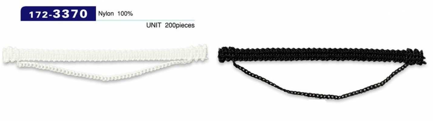 172-3370 Alça para botão, tipo cordão em corrente, aprox. 7 mm A x 85 mm L (200 un.)