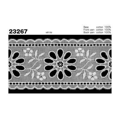 23267 Renda estreita de algodão