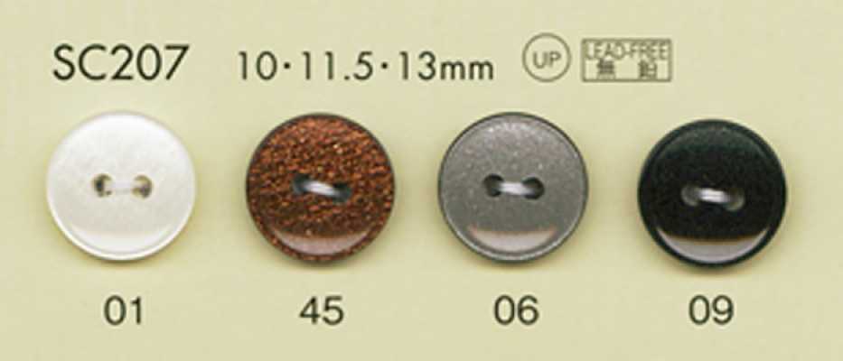 SC207 DAIYA BUTTONS Botões de poliéster estilo concha resistentes a impactos da série HYPER DURABLE