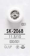 SK2068 Botão De Pedra De Cristal Para Tingimento