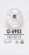 G6953 Botão De Cristal Rosa Ondulado Para Tingimento