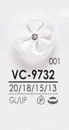 VC9732 Botão De Cristal Rosa Ondulado Para Tingimento