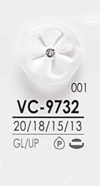 VC9732 Botão de pedra de cristal estilo Pin Curl tingível