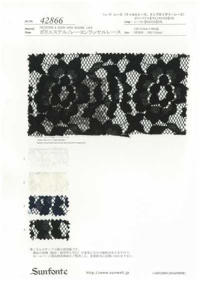 42866 Renda Raschel de Poliéster/Viscose