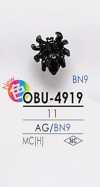 OBU4919 Botão De Metal Em Forma De Inseto
