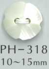 PH318 Botão de concha chanfrado de 2 furos