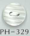 PH329 Botão De Concha Listrada De 2 Furos