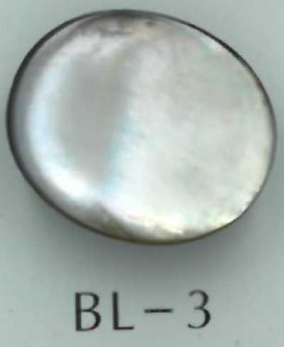 BL-3 Botão de concha oval com pé