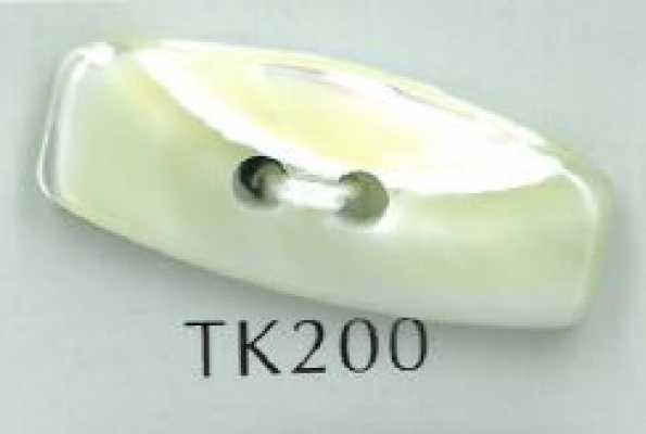 TK200 Botão de concha Duffle de 2 furos