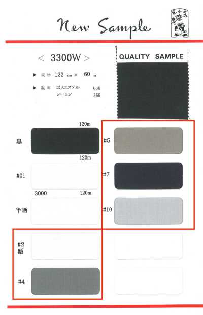 3300W Forro de bolso de poliéster-rayon, rolo de 60 m