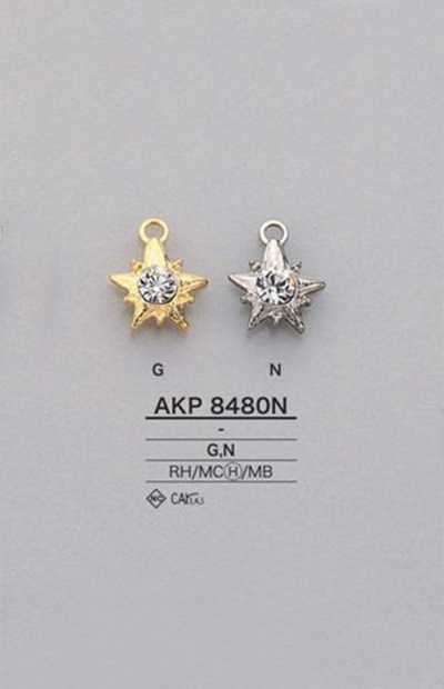 AKP8480N Puxador de zíper em forma de estrela com strass