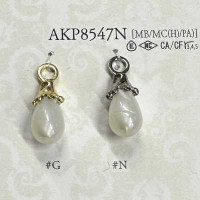 AKP8547N Puxador de zíper decorado com pérola
