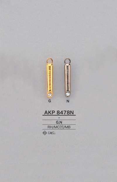 AKP8478N Puxador cilíndrico de zíper com strass