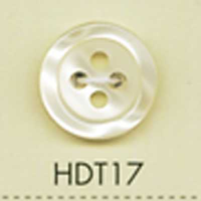 HDT17 Botão de poliéster com aparência de concha da série HYPER DURABLE resistente a impactos da DAIYA BUTTONS