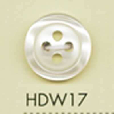 HDW17 DAIYA BUTTONS Série HYPER DURABLE resistente a impactos Botão de poliéster com aparência de concha