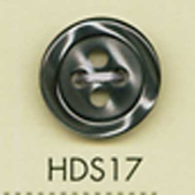 HDS17 DAIYA BUTTONS Botão de poliéster com efeito concha, série HYPER DURABLE resistente a impactos