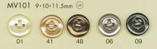 MV101 DAIYA BUTTONS Botão de poliéster com aparência de concha