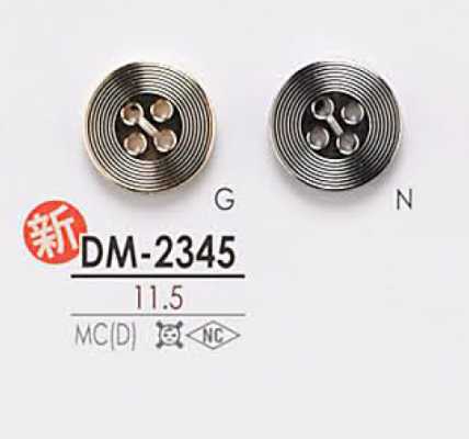 DM2345 Botão de metal de 4 furos