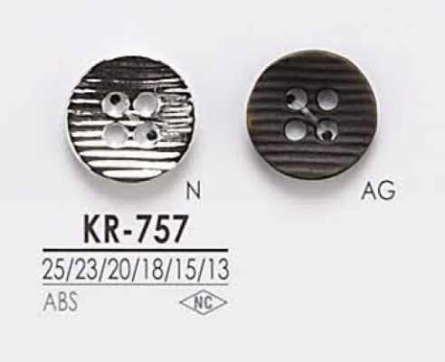 KR757 Botão de metal de 4 furos