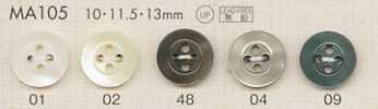 MA105 DAIYA BUTTONS Botão de poliéster estilo concha