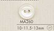 MA260 DAIYA BUTTONS Botão de poliéster com aparência de concha