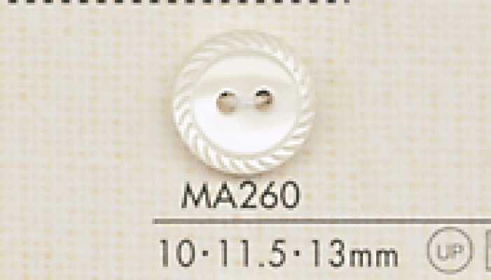 MA260 DAIYA BUTTONS Botão de poliéster com aparência de concha