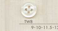 TW8 DAIYA BUTTONS Botão de poliéster estilo concha