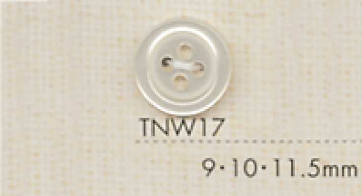 TNW17 DAIYA BUTTONS Botão de poliéster com aparência de madrepérola resistente ao calor