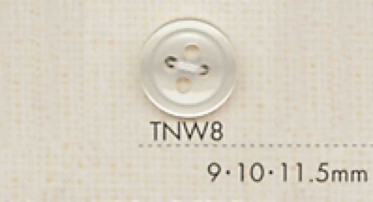 TNW8 DAIYA BUTTONS Botão de poliéster com aparência de madrepérola resistente ao calor