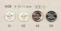 MS8 DAIYA BUTTONS Botões de poliéster estilo concha