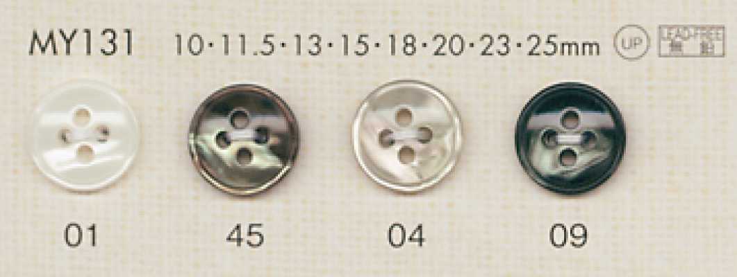 DAIYA BUTTONS Botão de poliéster estilo concha